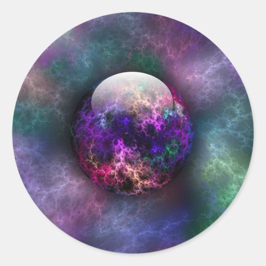 Seine hellen Materialaufkleber Runder Aufkleber (Vorderseite)