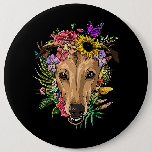 Seine Herbst-Yall-Niedlich Poodle-Herbstlaube Button (Vorderseite)