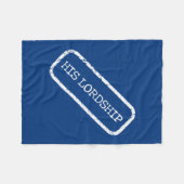 "Seine Herrschaft" Fleece Blankets (Vorderseite (Horizontal))