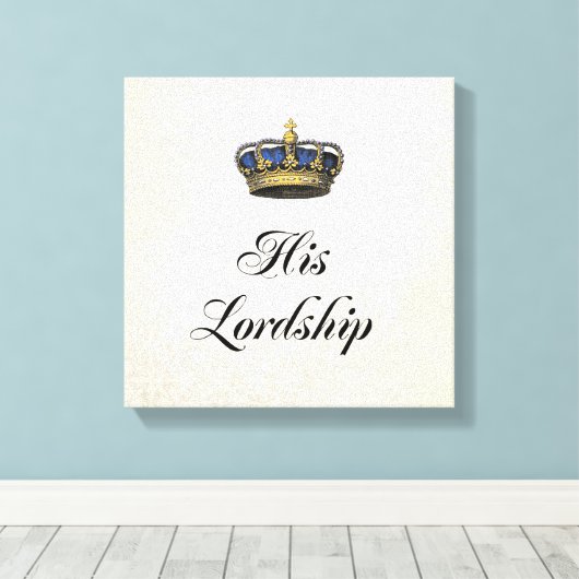 Seine Herrschaft Leinwanddruck (Insitu (Holzboden))