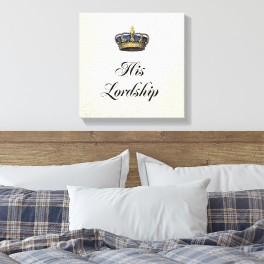 Seine Herrschaft Leinwanddruck (Insitu (Schlafzimmer))