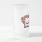 "Seine Herrschaft" Mattierte Glass-Bier-Tasse Mattglas Bierglas (Mittel)