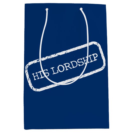 "Seine Herrschaft" Mittlere Geschenktüte (Vorderseite)