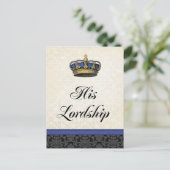 Seine Herrschaft Postkarte (Stehend Vorderseite)