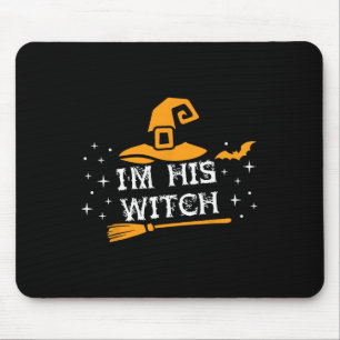 Seine Hexe passt Paare Halloween-Kostüm für C Mousepad