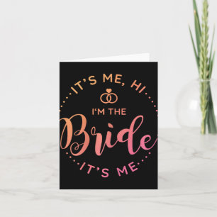 Seine ich Hallo in der Bride sein Ich Hochzeit Tag Karte