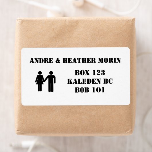 Seine & ihre Adress Labels (Insitu)