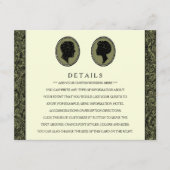 Seine & ihre Art Deco Silhouette Hochzeitskollekti Begleitkarte (Vorderseite)