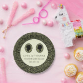 Seine & ihre Art Deco Silhouette Hochzeitskollekti Pappteller (Party)