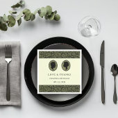 Seine & ihre Art Deco Silhouette Hochzeitskollekti Serviette