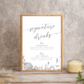 Seine & ihre Unterschrift Drinks Cocktails signier Einladung