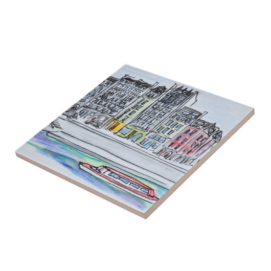 Seine| Ile Saint-Louis, Paris Fliese (Seite)