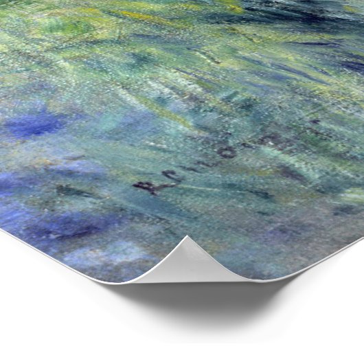 Seine in Asnieres (Skiff) Renoir Poster (Ecke)