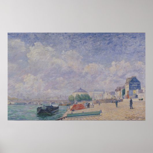 Seine in Bercy, 1885 Poster (Vorne)