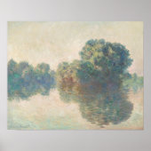 Seine in Giverny (1897) von Claude Monet Poster (Vorne)