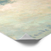 Seine in Giverny, Claude Monet Fine Art Poster (Ecke)