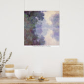 Seine in Giverny, Morgennebel von Claude Monet Poster (Küche)