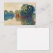 Seine in Giverny von Claude Monet Mitteilungskarte (Vorne/Hinten)