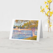 Seine in La Grande Jatte, Seurat Karte (Gelbe Blume)