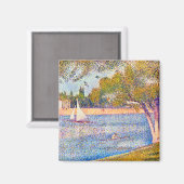 Seine in La Grande Jatte, Seurat Magnet (Vorderseite/Rückseite)