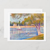 Seine in La Grande Jatte, Seurat Postkarte (Vorne/Hinten)