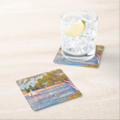 Seine in La Grande Jatte, Seurat Rechteckiger Pappuntersetzer (Vor Ort)