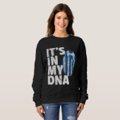 Seine in meinem DNA-Griechenland-Flaggen Prix Nati Sweatshirt (Vorne ganz)