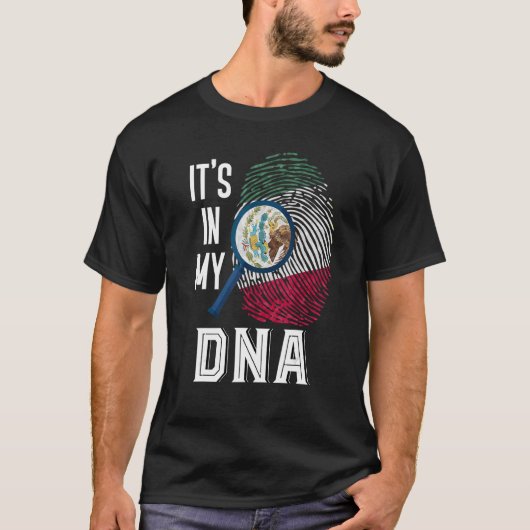 Seine in meinem DNA mexikanischen Stolz hispanisch T-Shirt (Vorderseite)