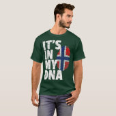 SEINE IN MEINER DNA Norwegische Flagge Priester Mä T-Shirt (Vorne ganz)