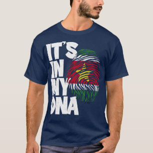 SEINE IN MEINER DNA-Suriname-Fahne Männer Frauen K T-Shirt