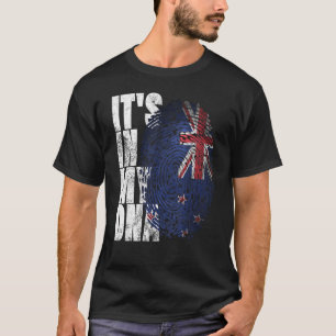 Seine in My DNA Neuseeland Maori Kiwi Haka Fan Nz  T-Shirt