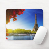 Seine in Paris mit Eiffelturm im Herbst Mousepad (Mit Mouse)