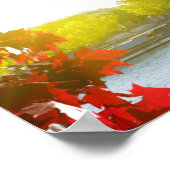 Seine in Paris mit Eiffelturm im Herbst Poster (Ecke)