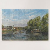 Seine in Port-Marly (1872) - Camille Pissarro Puzzle (Horizontal)