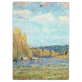 Seine in Saint-Cloud Alfred Sisley Klemmbrett (Rückseite)