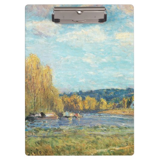 Seine in Saint-Cloud Alfred Sisley Klemmbrett (Vorderseite)