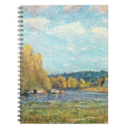 Seine in Saint-Cloud Alfred Sisley Notizblock