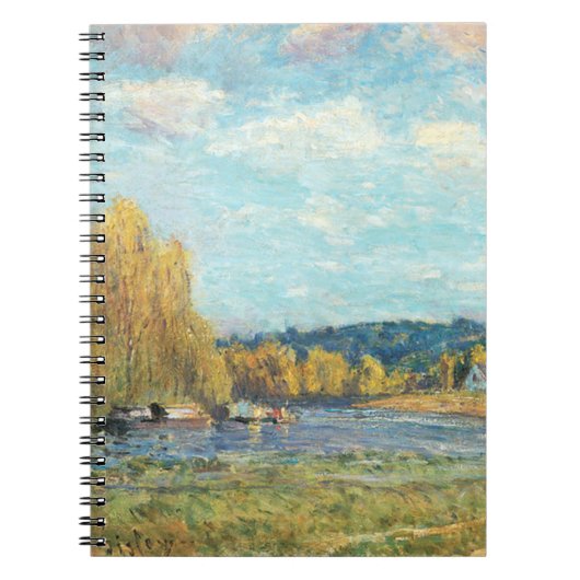 Seine in Saint-Cloud Alfred Sisley Notizblock (Vorderseite)