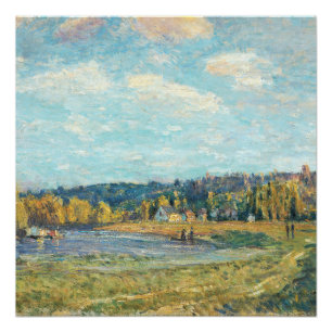 Seine in Saint-Cloud Alfred Sisley Poster