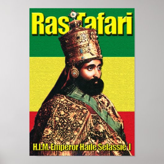 Seine Kaiserin Haile Selassie I Poster (Vorne)