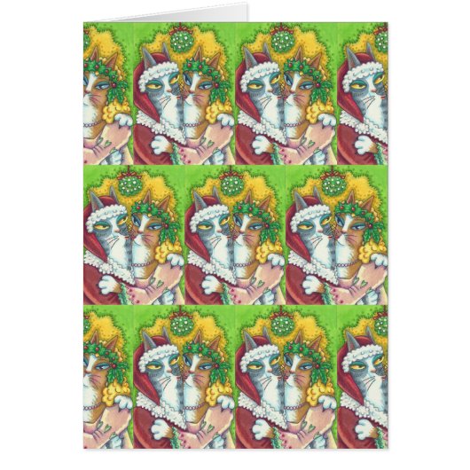 SEINE KATZEN N' FITZ, SANTA CHRISTMAS GREETING CAR (Vorne)