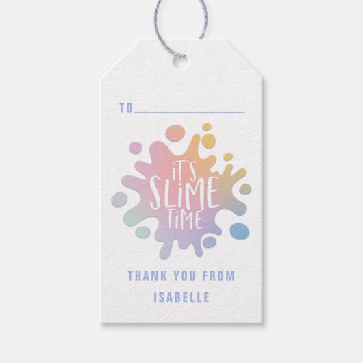 Seine knappe Zeit danke Geschenkanhänger (Vorderseite)