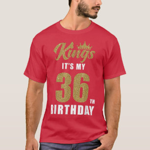 Seine Könige Geburtstag 36. Geburtstag 36. Geburts T-Shirt