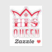 Seine Königin Aufkleber (Blatt)