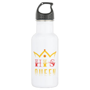Seine Königin Edelstahlflasche