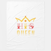 Seine Königin Fleecedecke (Vorderseite)