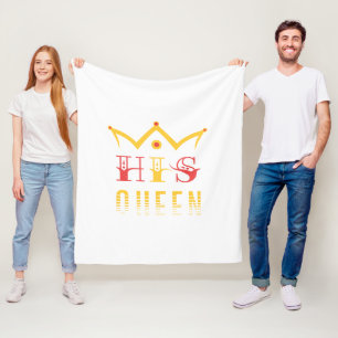 Seine Königin Fleecedecke