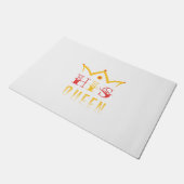 Seine Königin Fußmatte (Schrägansicht)