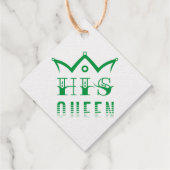 Seine Königin Geschenkanhänger (Rückseite)