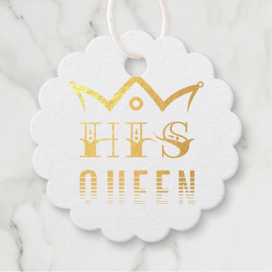 Seine Königin Geschenkanhänger (Vorderseite)